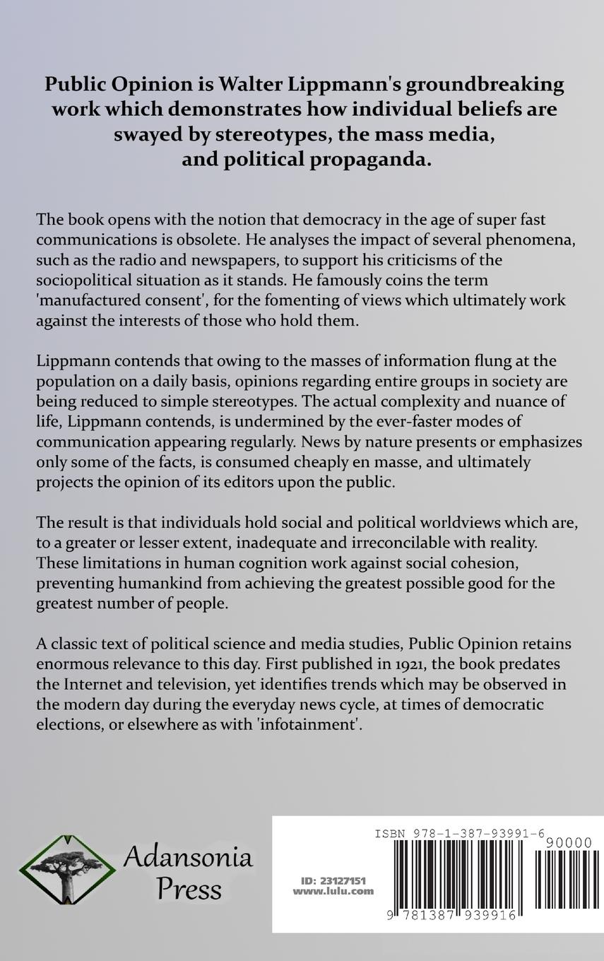 Rückseitencover Public Opinion