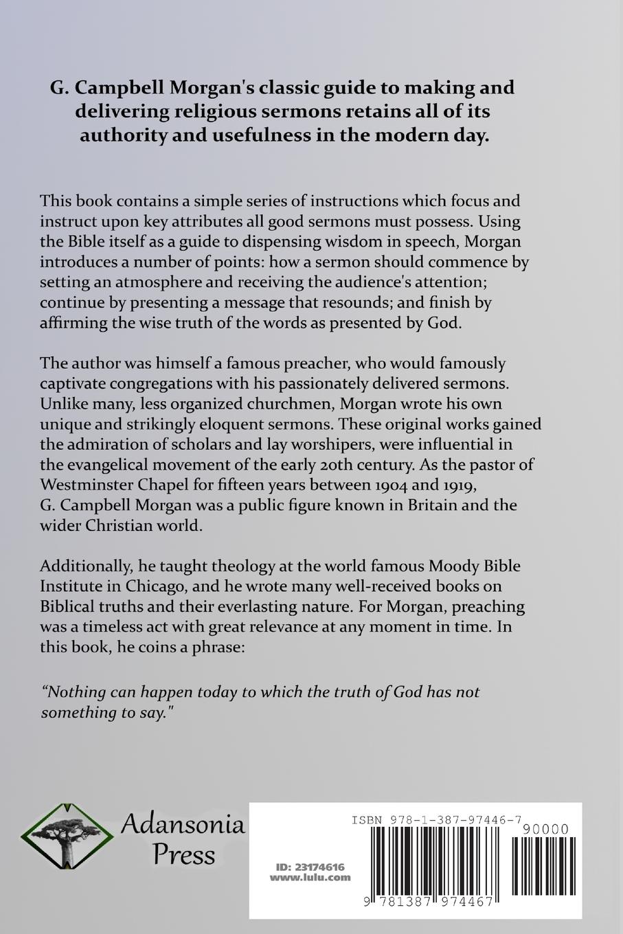 Rückseitencover How to Preach