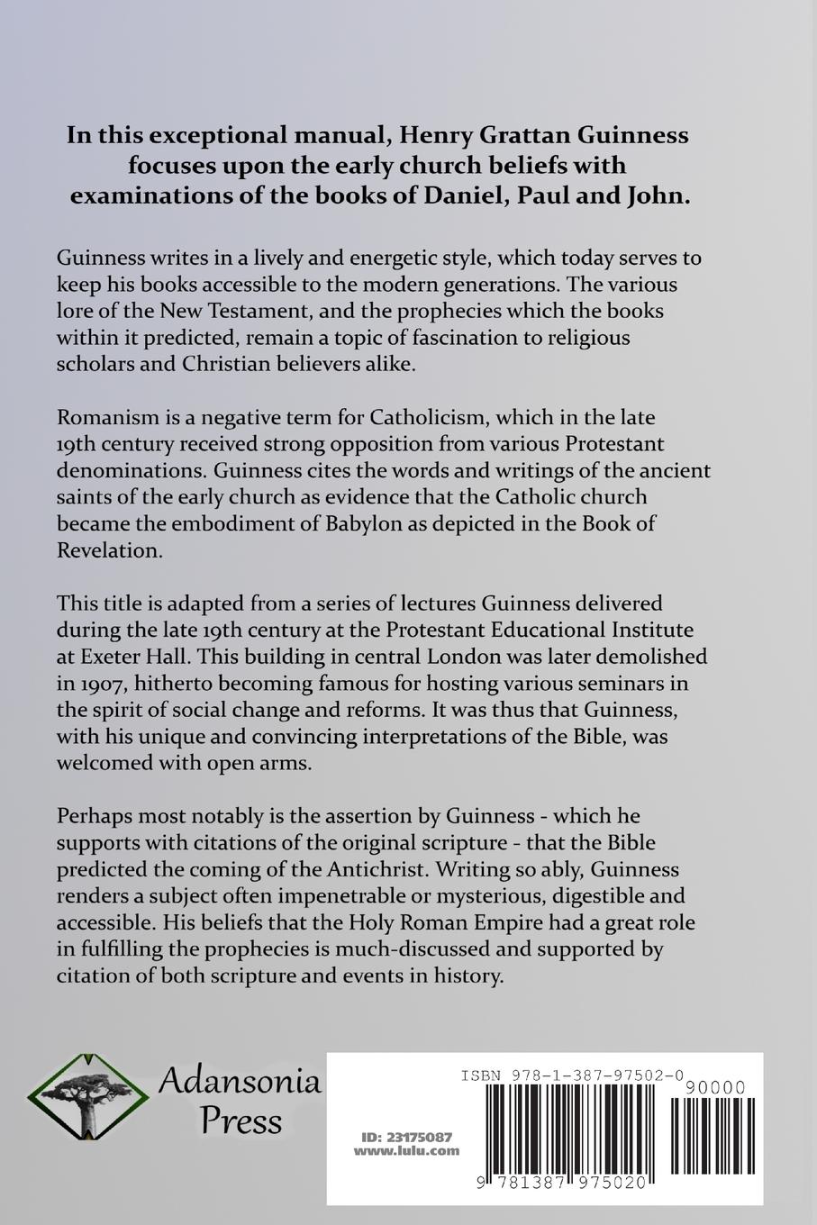 Rückseitencover Romanism and the Reformation