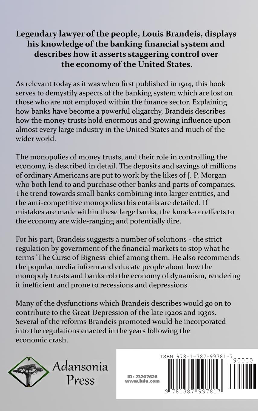 Rückseitencover Other People's Money and How the Bankers Use It