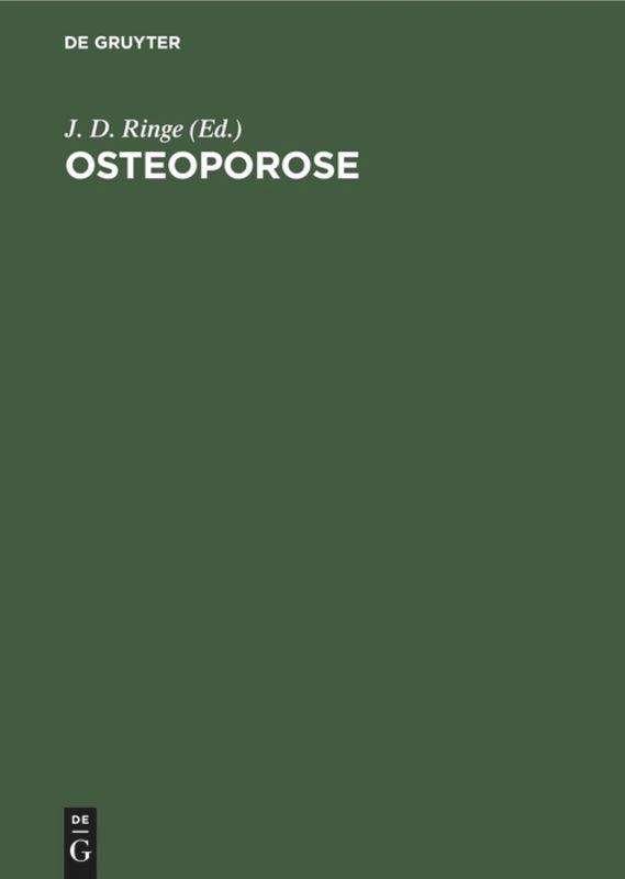 Vorderes Coverbild Osteoporose