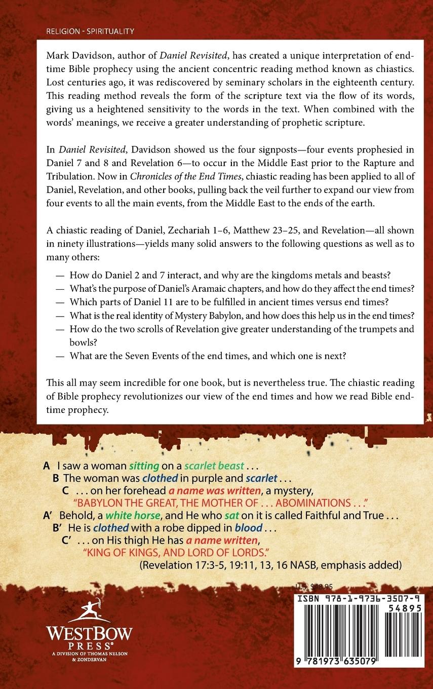 Rückseitencover Chronicles of the End Times