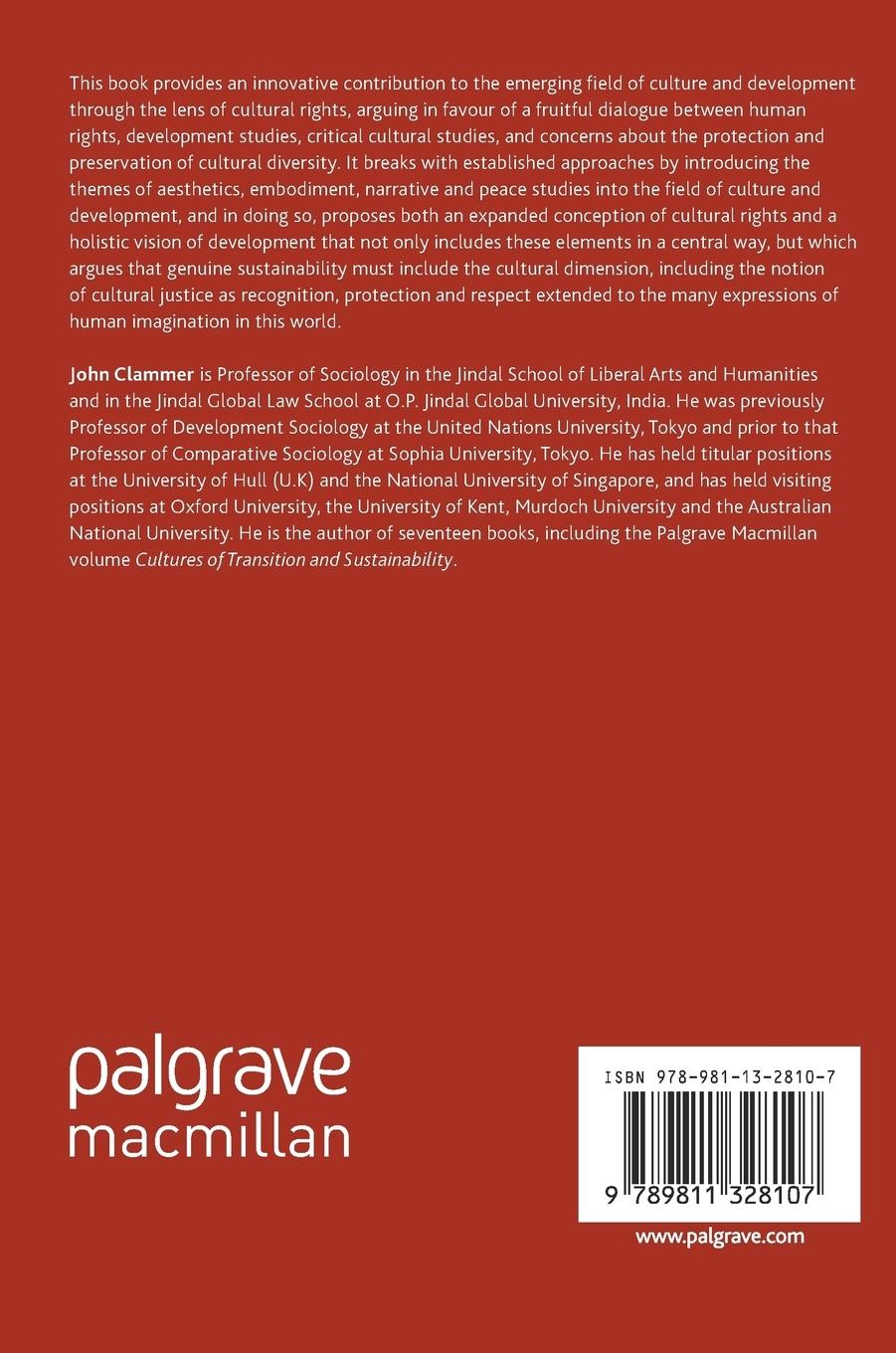 Rückseitencover Cultural Rights and Justice