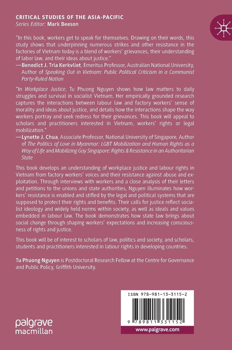 Rückseitencover Workplace Justice