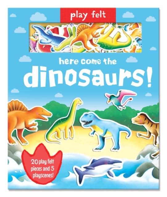 Vorderes Coverbild Play Felt Here Come the Dinosaurs - Activity Book