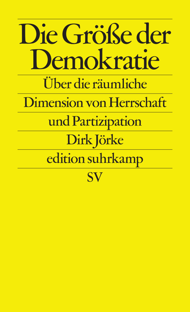 Vorderes Coverbild Die Größe der Demokratie