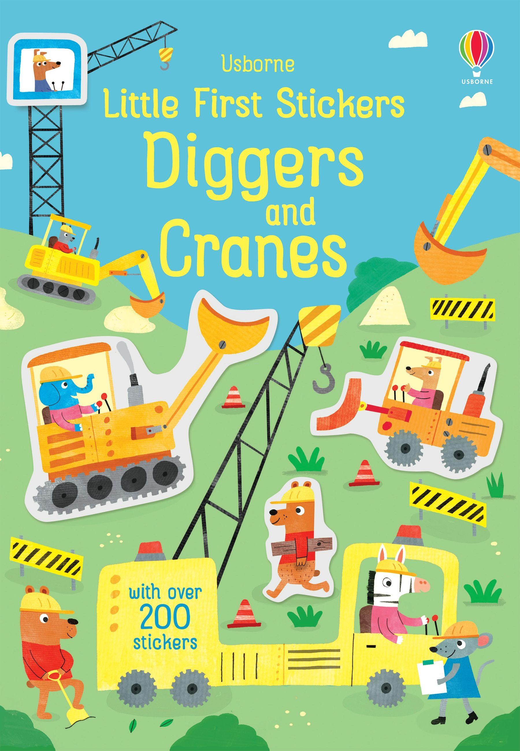Vorderes Coverbild Little First Stickers Diggers and Cranes