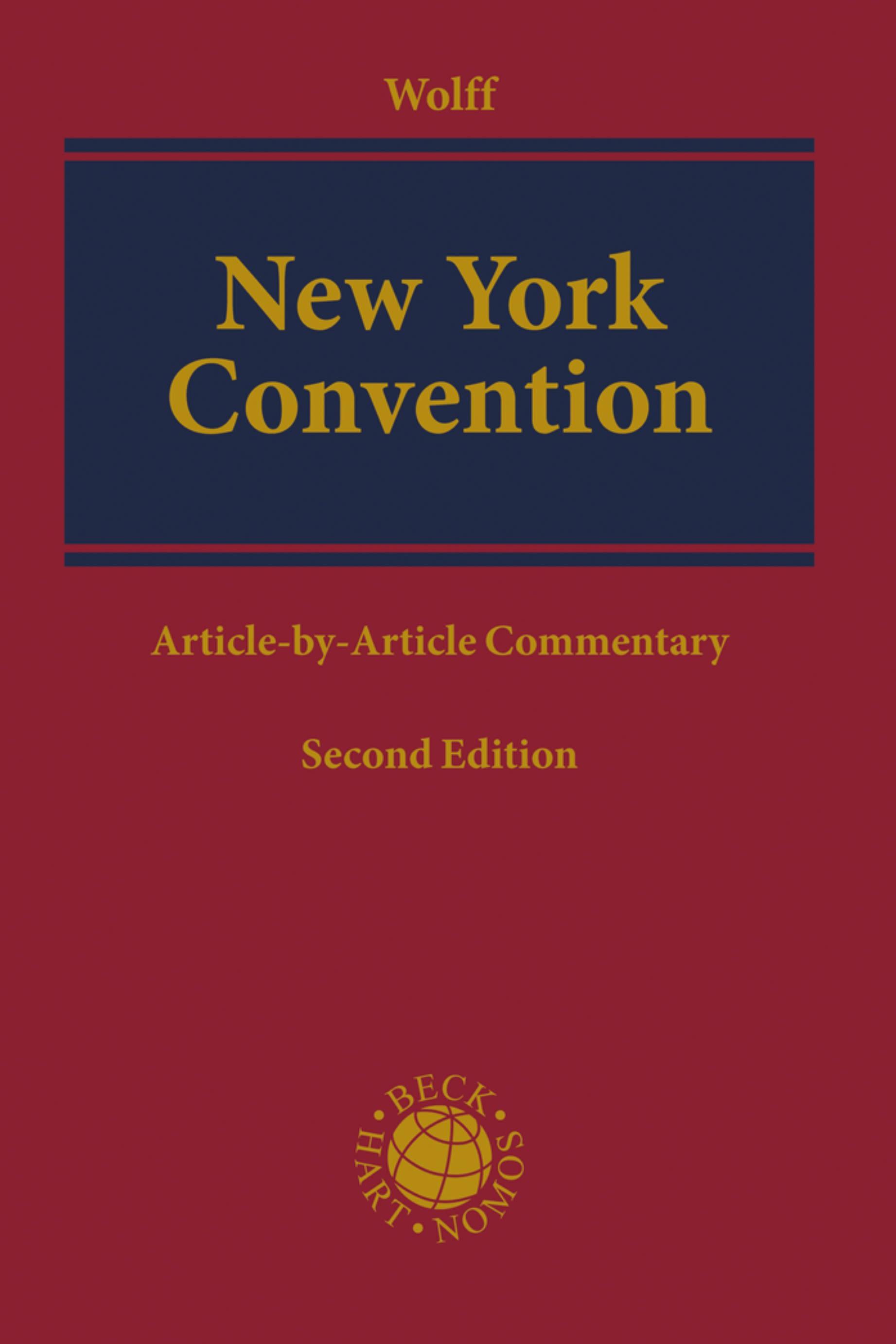 Vorderes Coverbild New York Convention