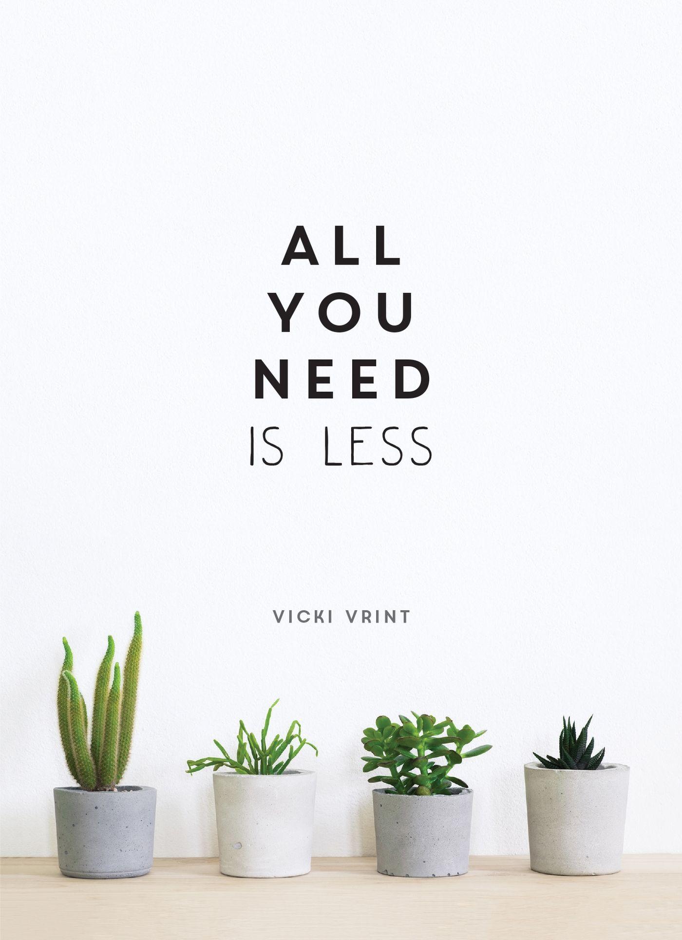 Vorderes Coverbild All You Need is Less