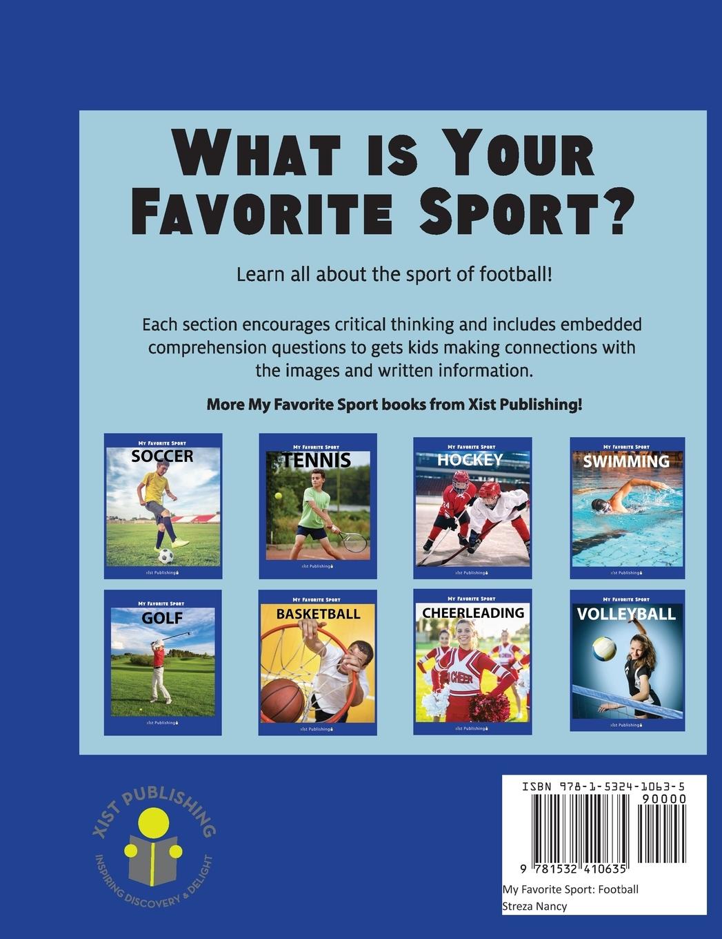 Rückseitencover My Favorite Sport