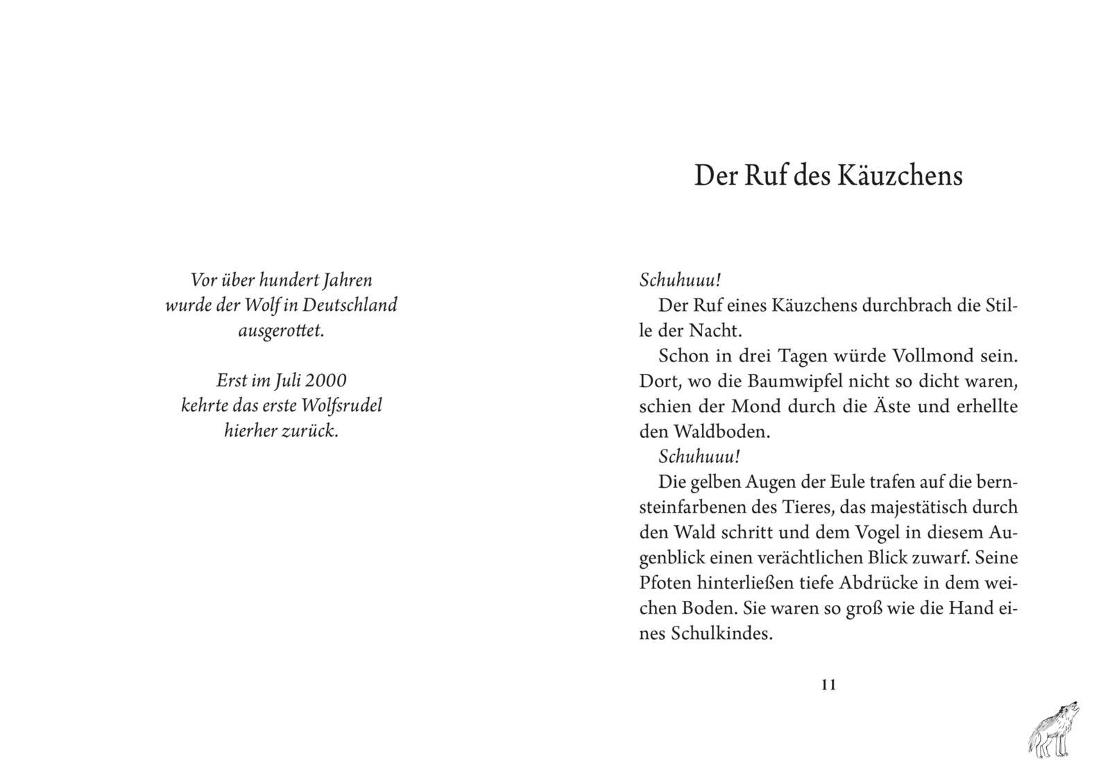 Beispielinhalt (Bild) Im Wald der Wölfe