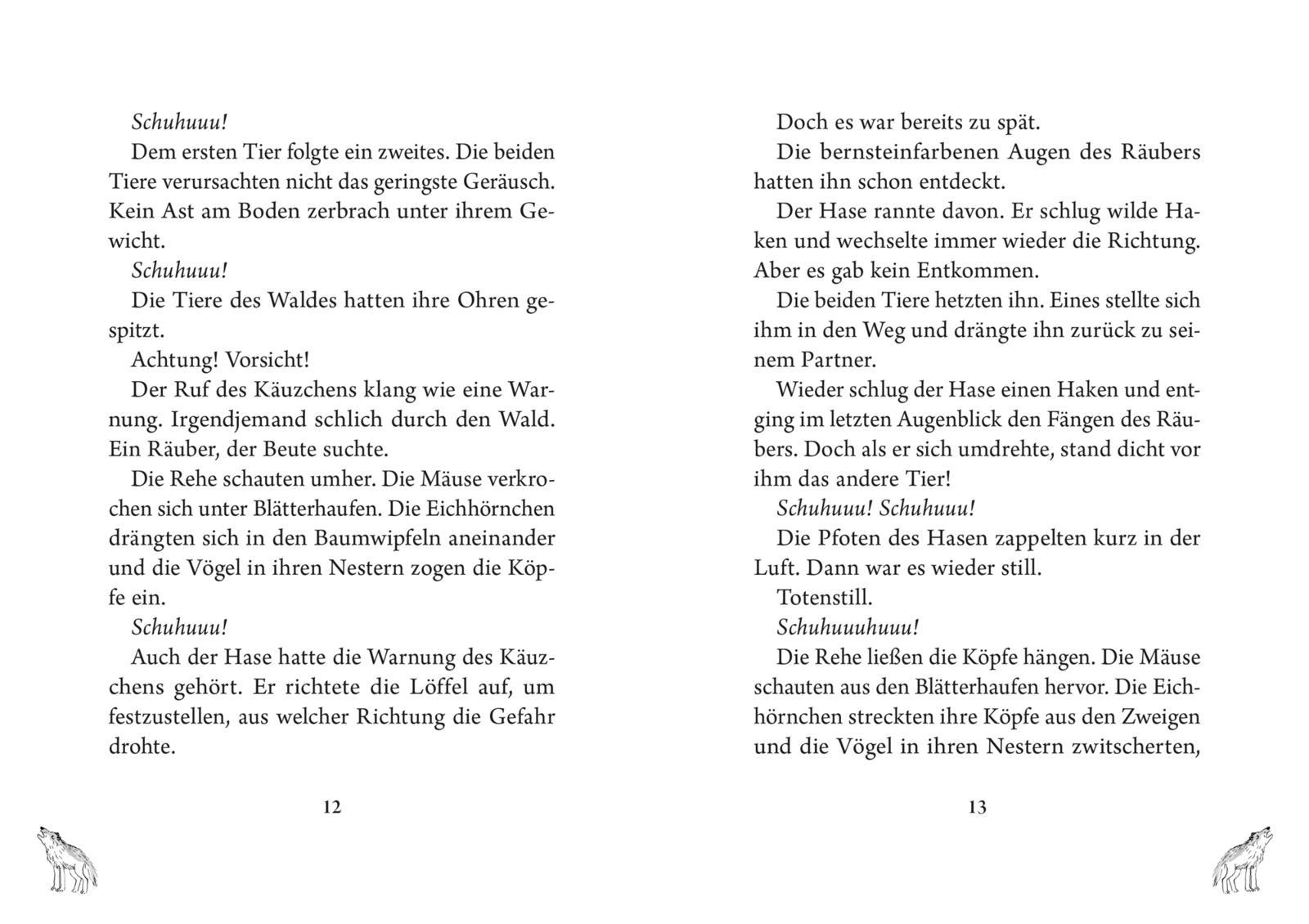 Beispielinhalt (Bild) Im Wald der Wölfe