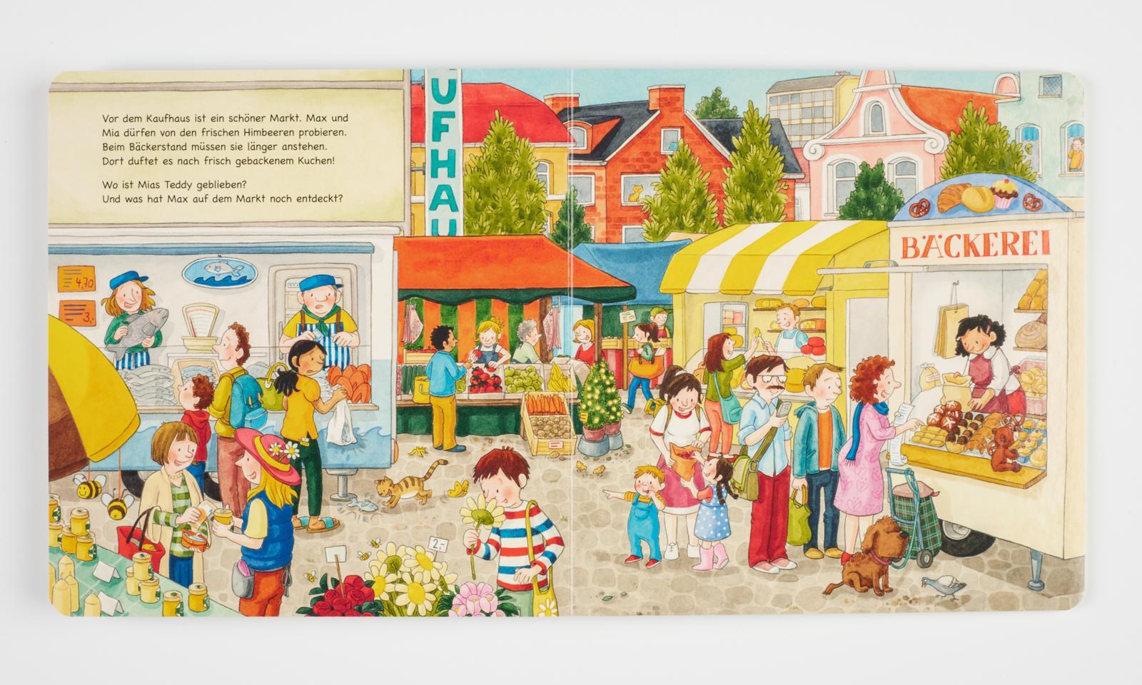 Beispielinhalt (Bild) Mein allererstes Wimmelbuch: In der Stadt