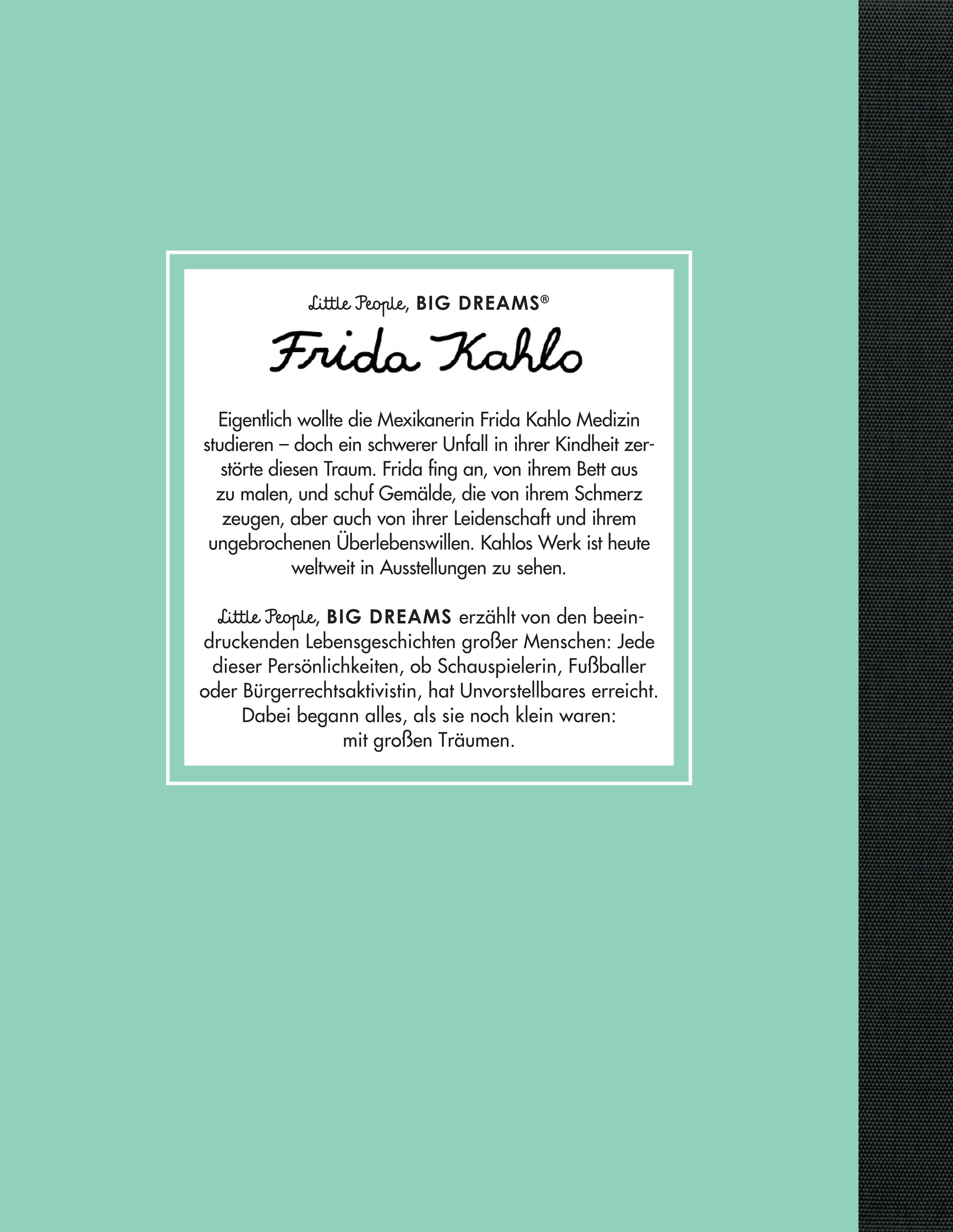 Rückseitencover Frida Kahlo