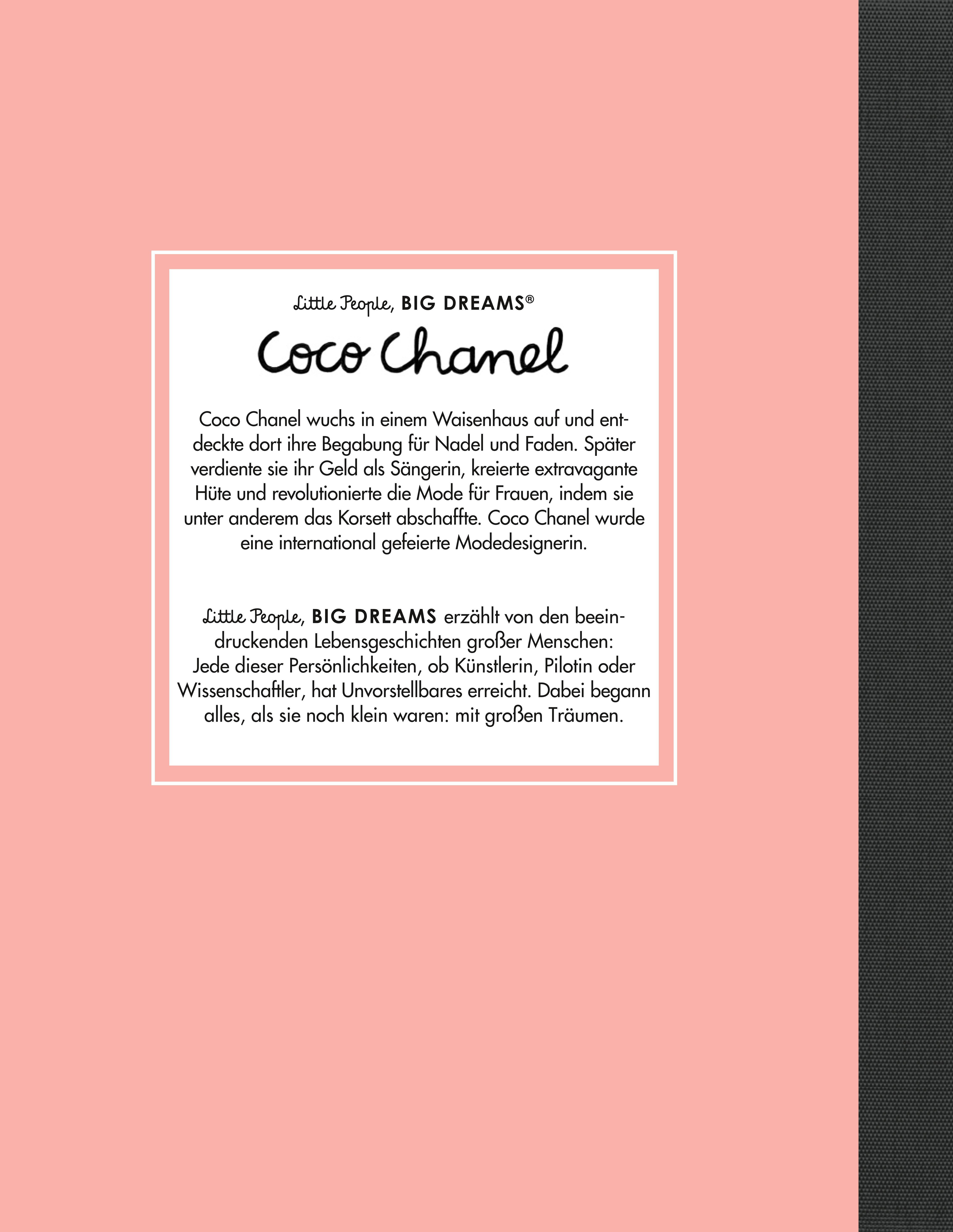 Rückseitencover Coco Chanel