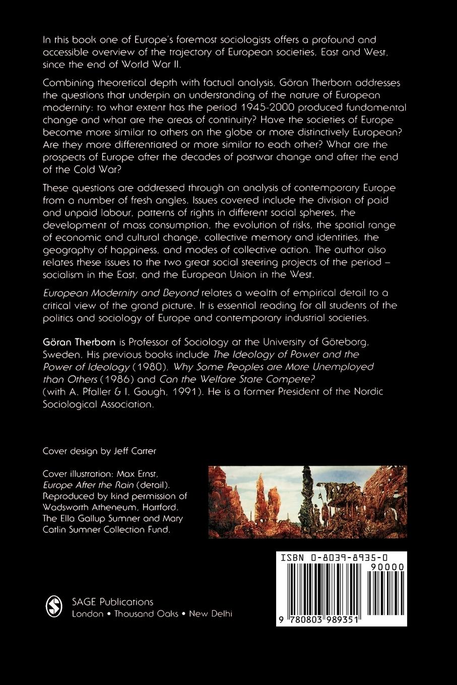 Rückseitencover European Modernity and Beyond