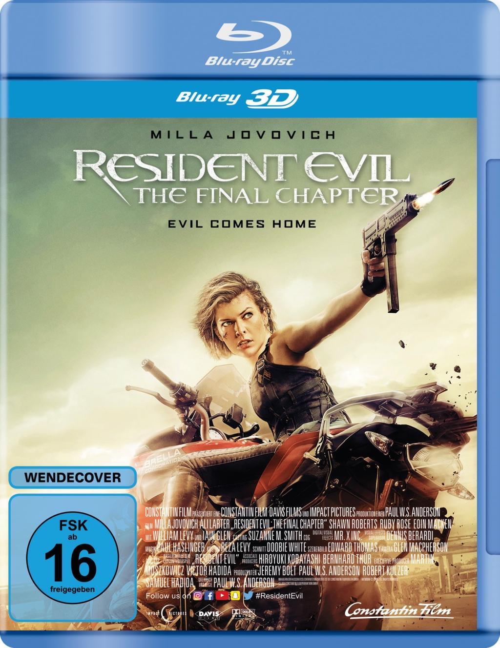 Vorderes Coverbild Resident Evil - The Final Chapter