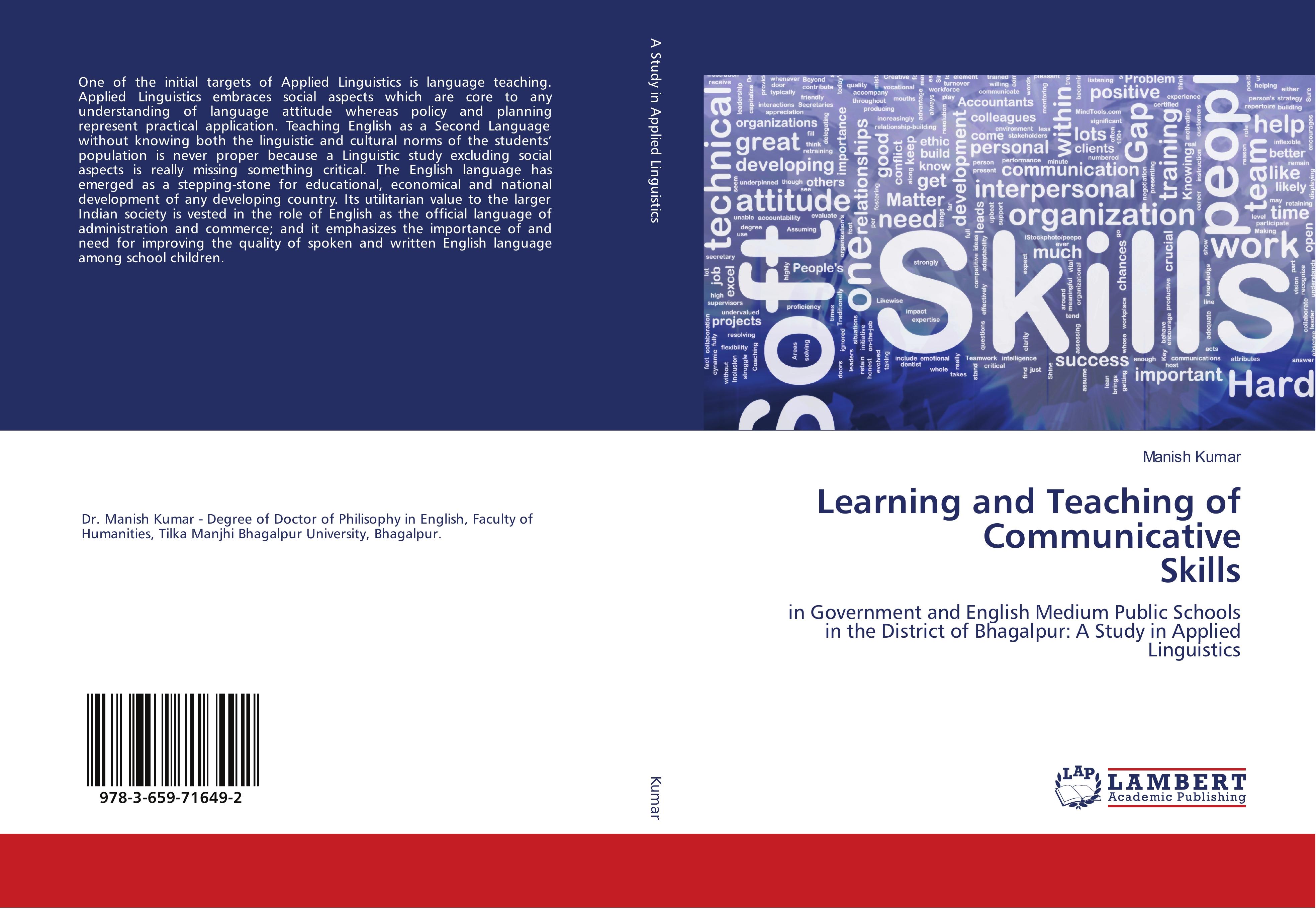 Vorderes Coverbild Learning and Teaching of Communicative Skills