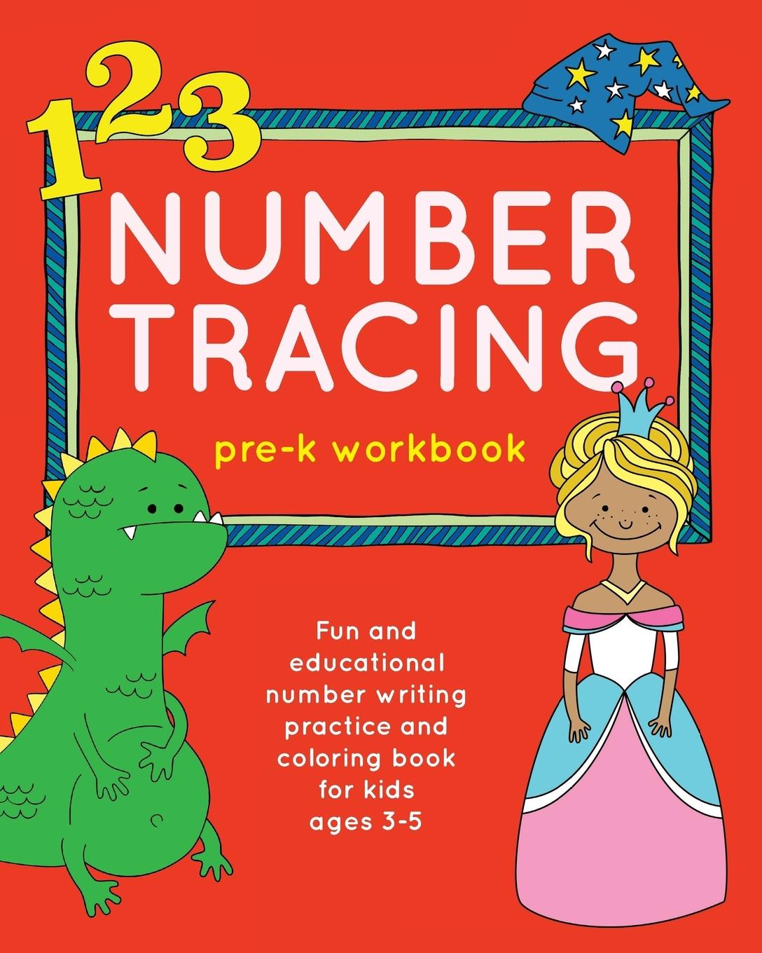 Vorderes Coverbild Number Tracing Pre-K Workbook