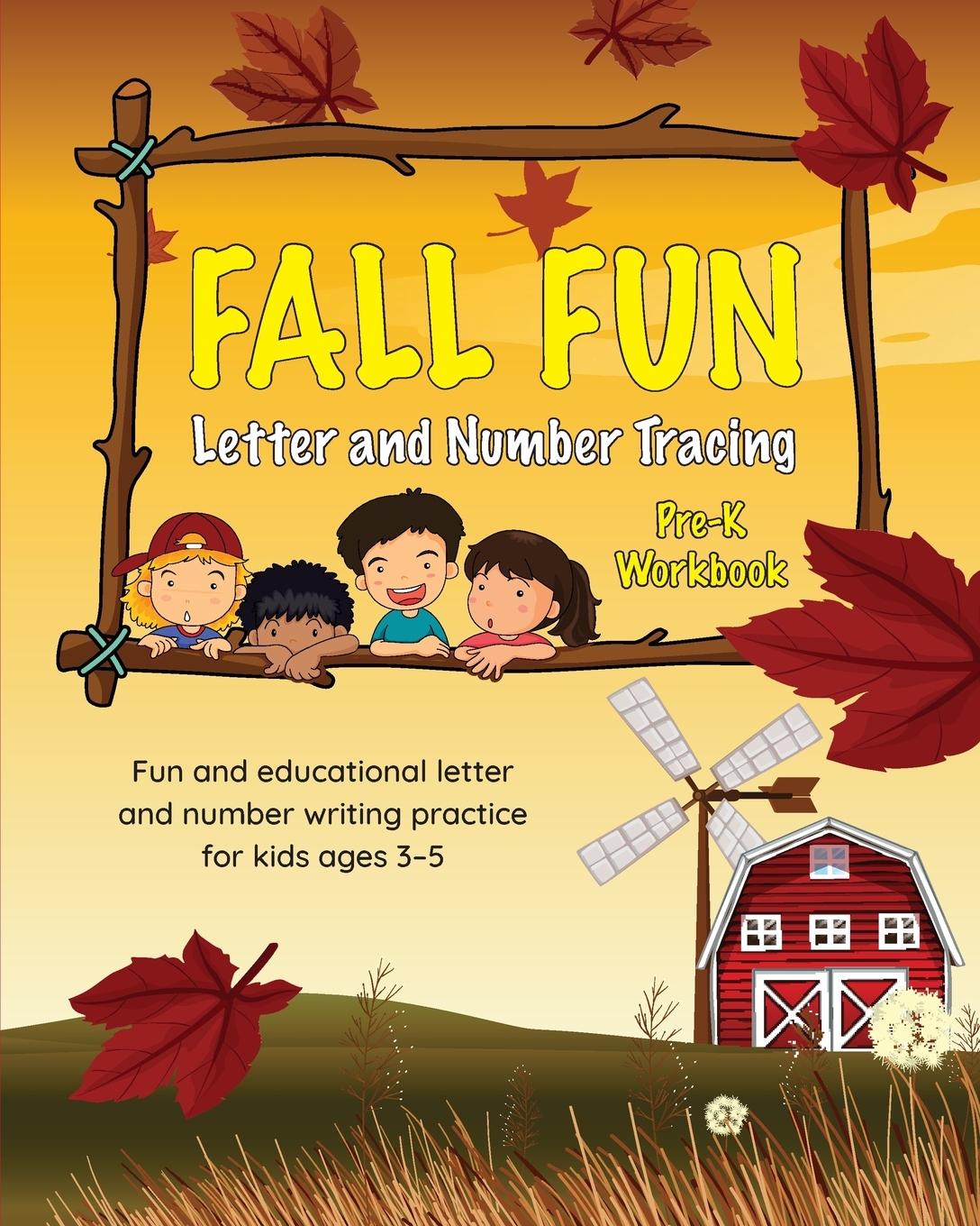 Vorderes Coverbild Fall Fun Letter and Number Tracing
