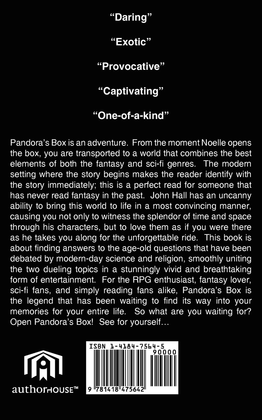 Rückseitencover Pandora's Box