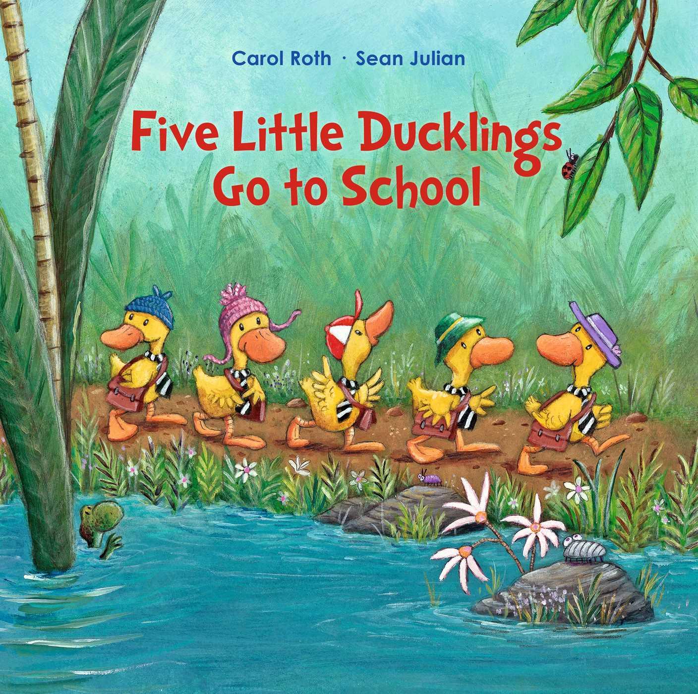 Vorderes Coverbild Five Little Ducklings Go to School