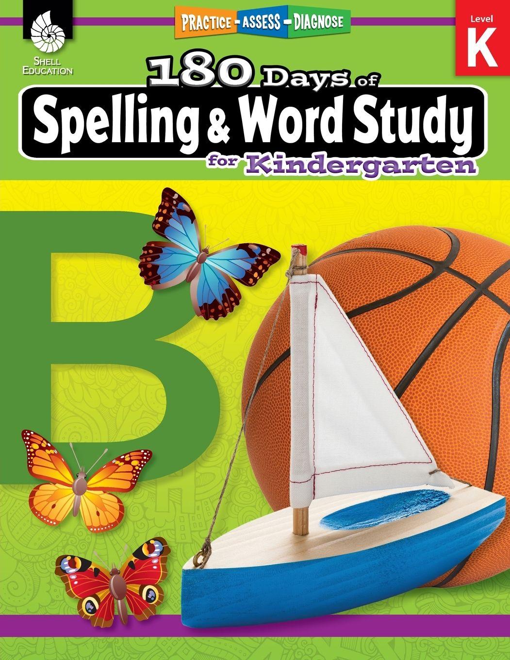 Vorderes Coverbild 180 Days of Spelling and Word Study for Kindergarten