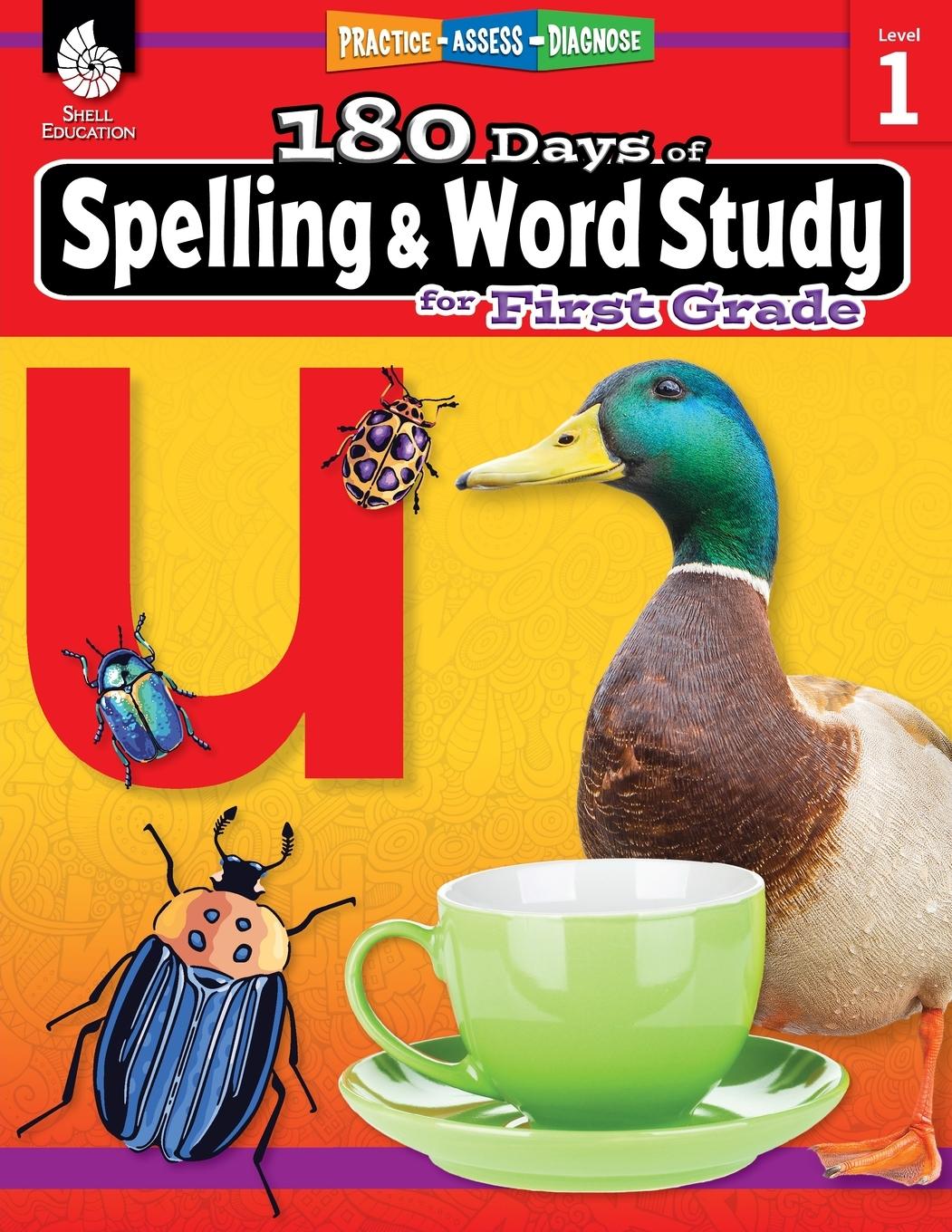 Vorderes Coverbild 180 Days of Spelling and Word Study for First Grade
