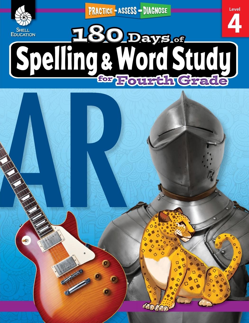 Vorderes Coverbild 180 Days of Spelling and Word Study for Fourth Grade