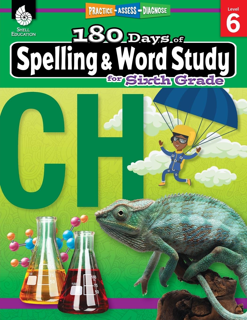 Vorderes Coverbild 180 Days of Spelling and Word Study for Sixth Grade