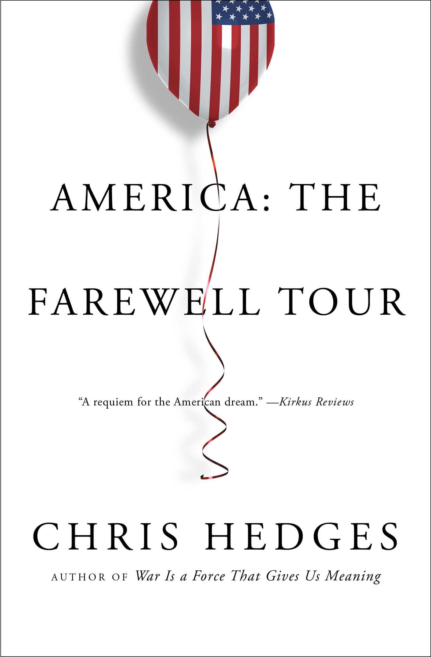 Vorderes Coverbild America: The Farewell Tour