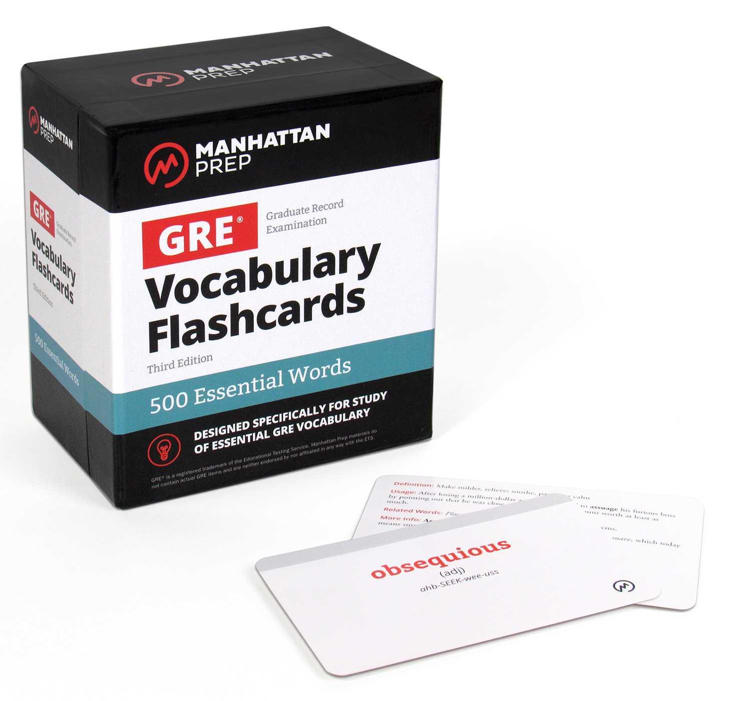 Vorderes Coverbild 500 Essential Words: GRE Vocabulary Flashcards Including Definitions, Usage Notes, Related Words, and Etymology
