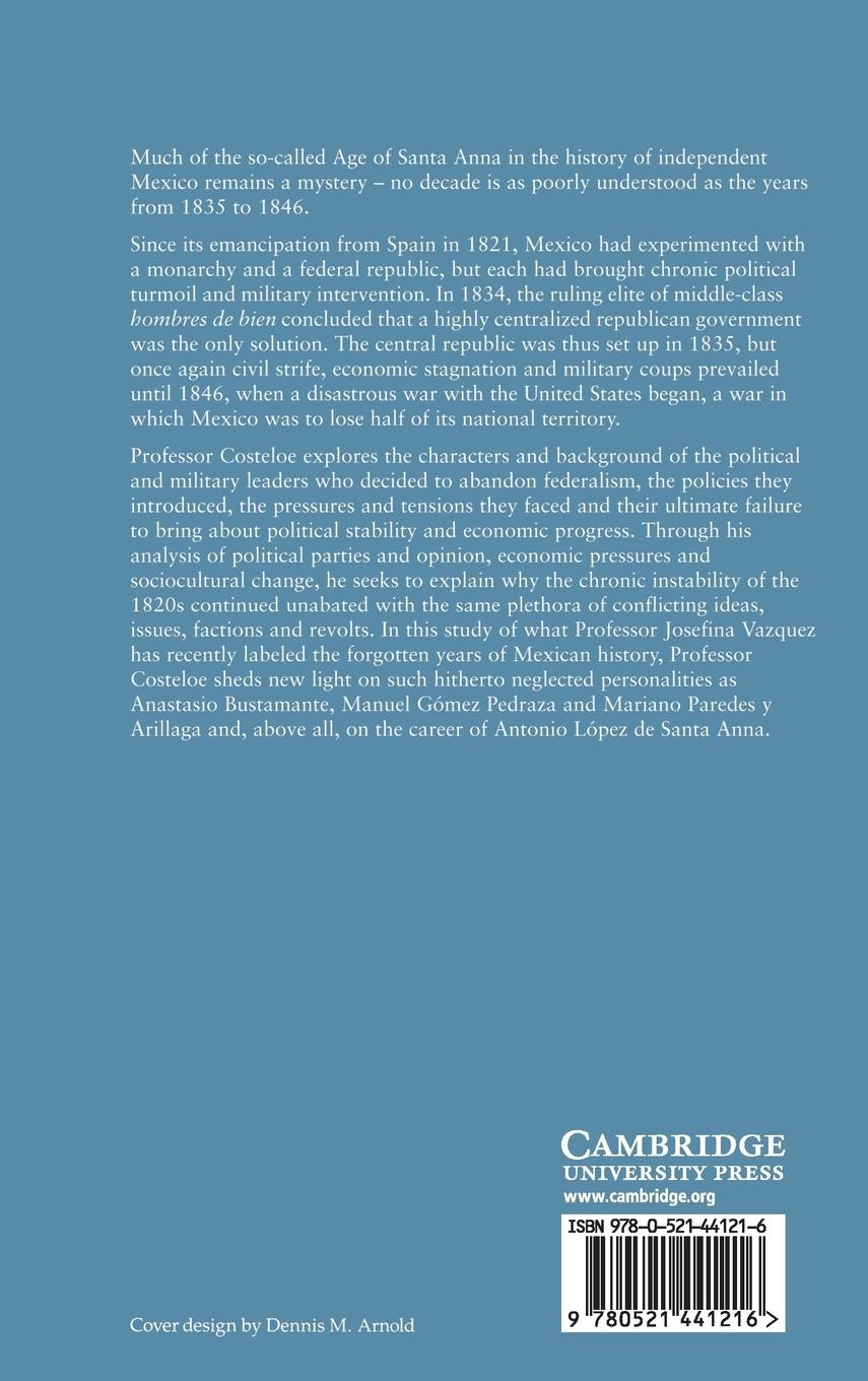 Rückseitencover The Central Republic in Mexico, 1835-1846