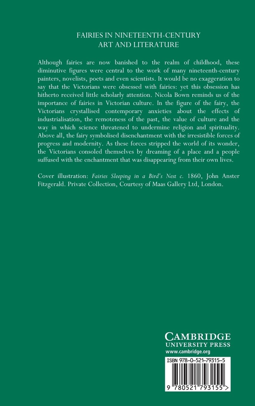 Rückseitencover Fairies in Nineteenth-Century Art and             Literature
