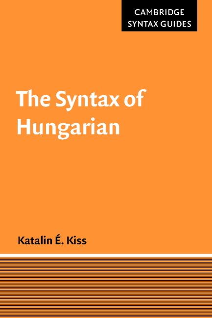 Vorderes Coverbild The Syntax of Hungarian