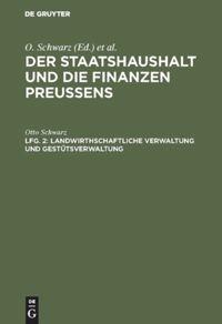 Vorderes Coverbild Landwirthschaftliche Verwaltung und Gestütsverwaltung
