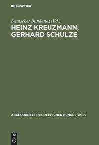 Vorderes Coverbild Heinz Kreuzmann, Gerhard Schulze