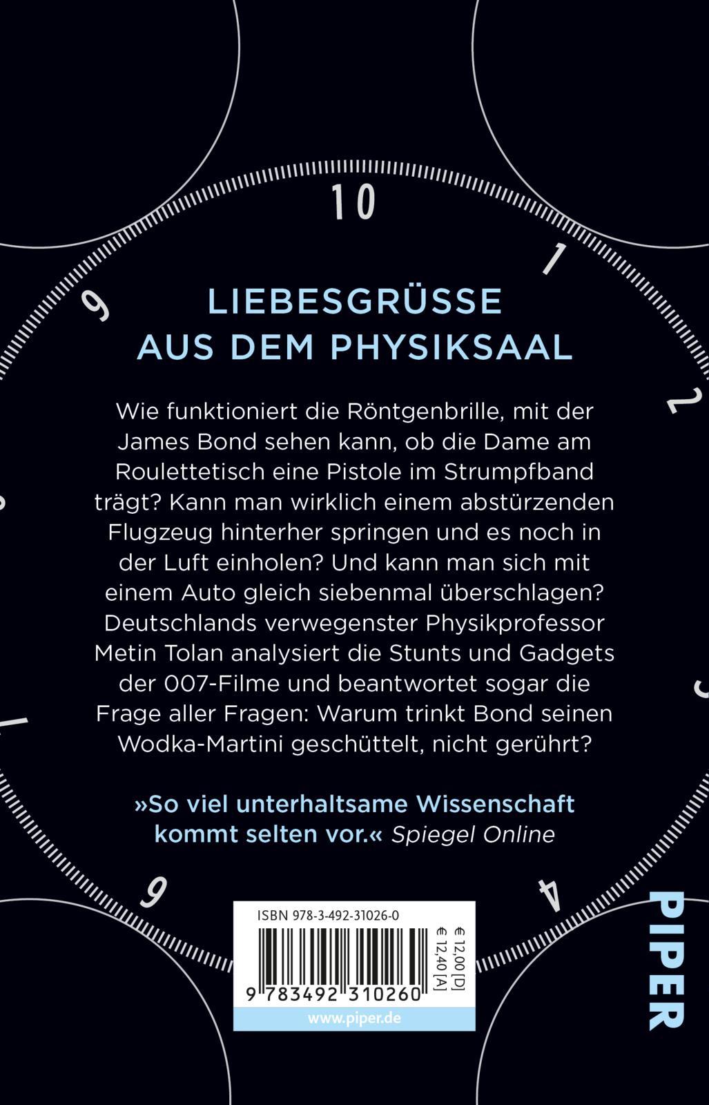 Rückseitencover Geschüttelt, nicht gerührt