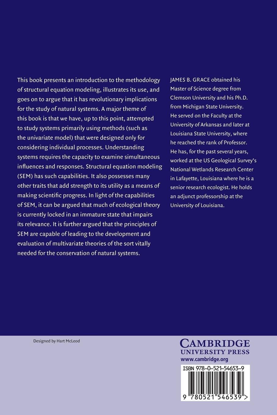Rückseitencover Structural Equation Modeling and Natural Systems