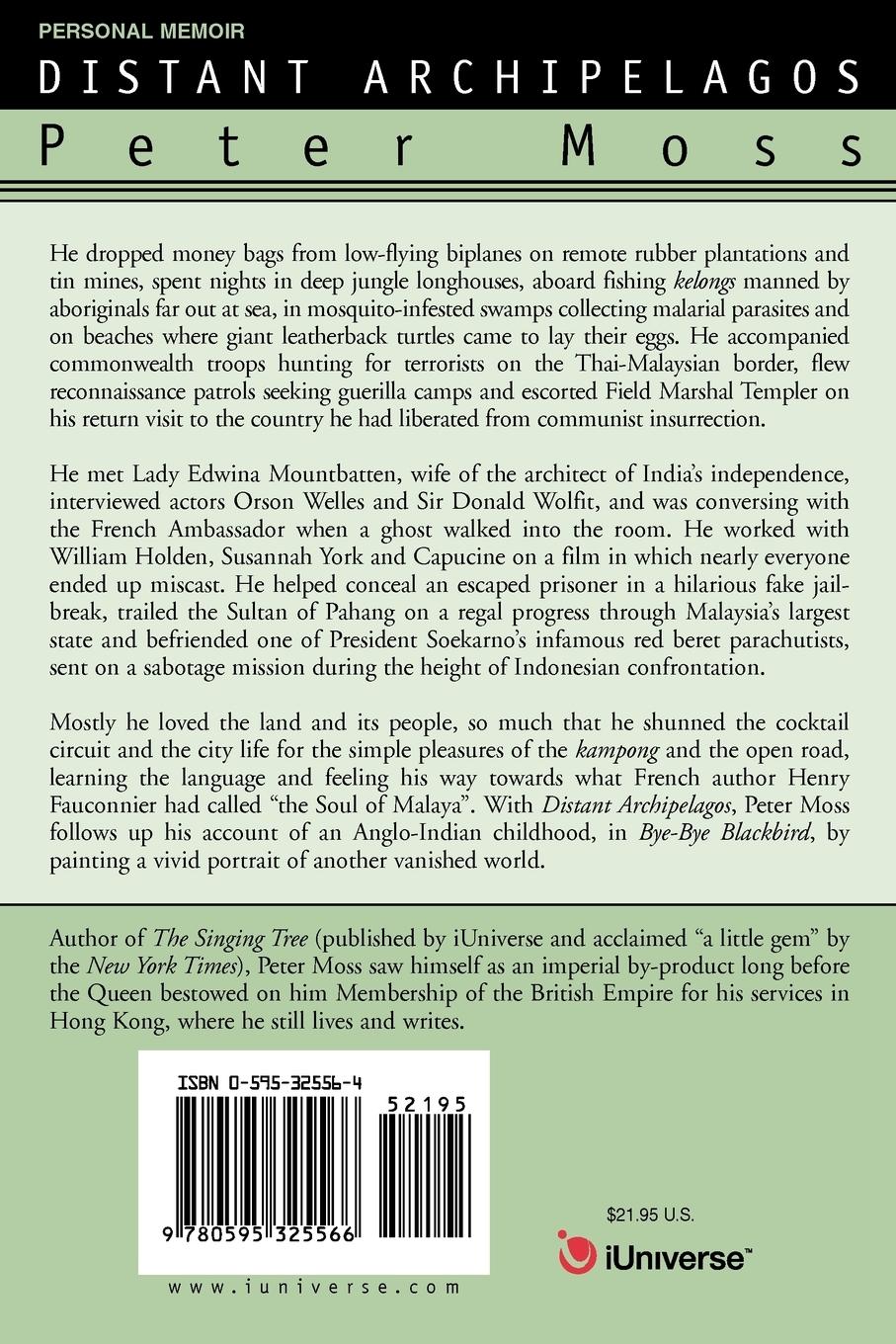 Rückseitencover Distant Archipelagos