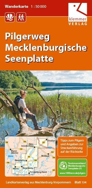 Vorderes Coverbild Pilgerweg Mecklenburgische Seenplatte 1 : 50 000