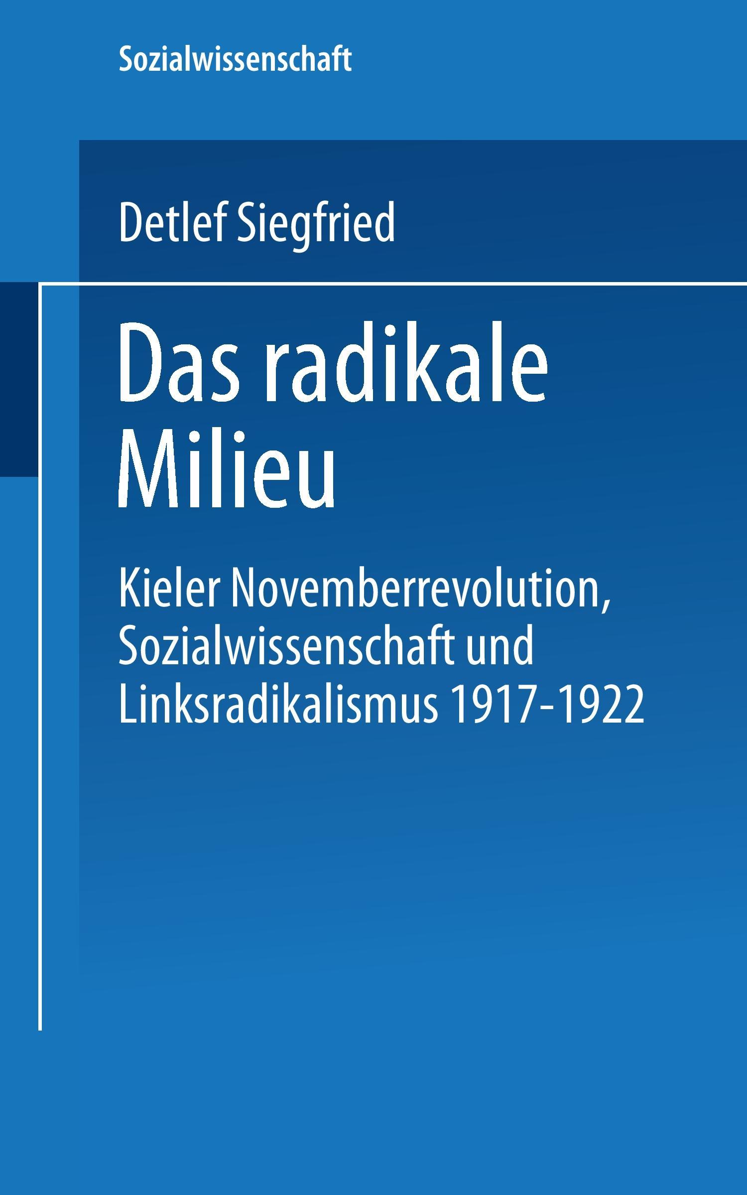 Vorderes Coverbild Das radikale Milieu