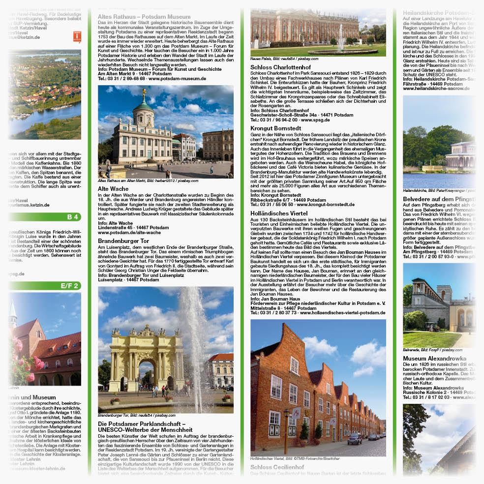 Beispielinhalt (Bild) Potsdam - Havelseen, Ketzin - Warder - Kloster Lehnin 1:50 000