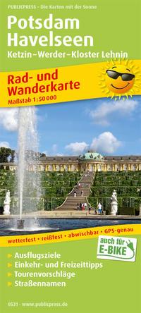 Vorderes Coverbild Potsdam - Havelseen, Ketzin - Warder - Kloster Lehnin 1:50 000