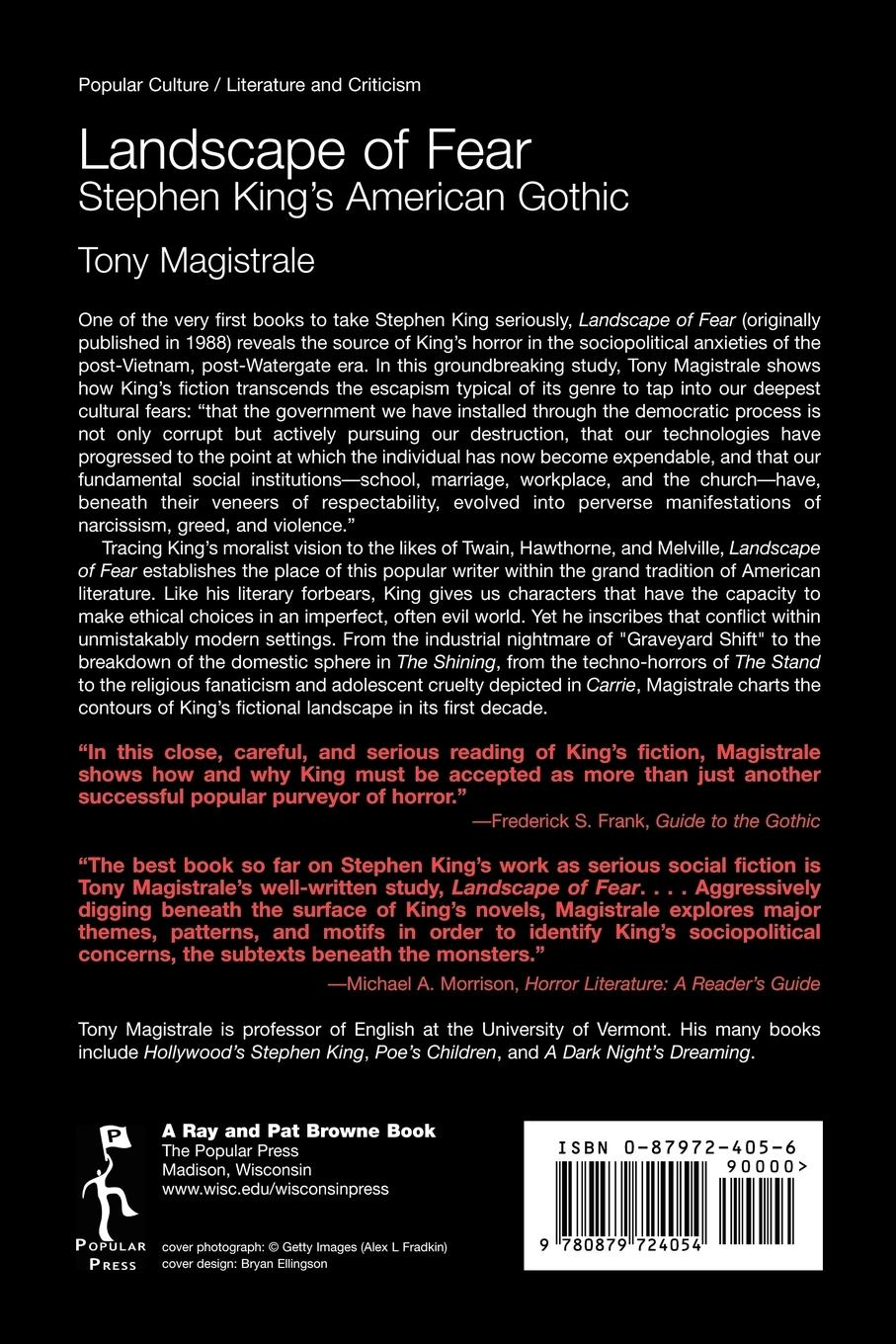 Rückseitencover Landscape of Fear