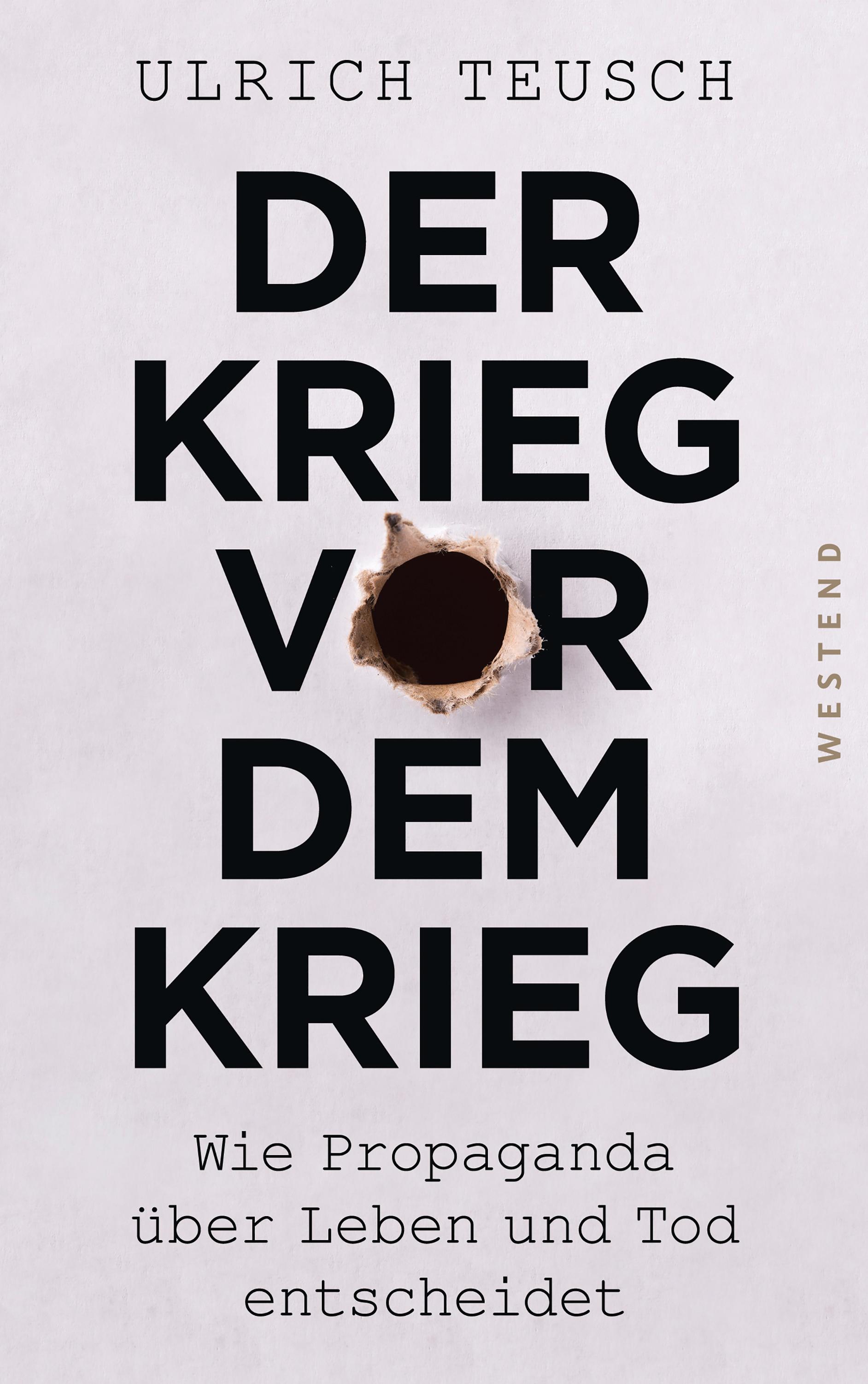 Vorderes Coverbild Der Krieg vor dem Krieg