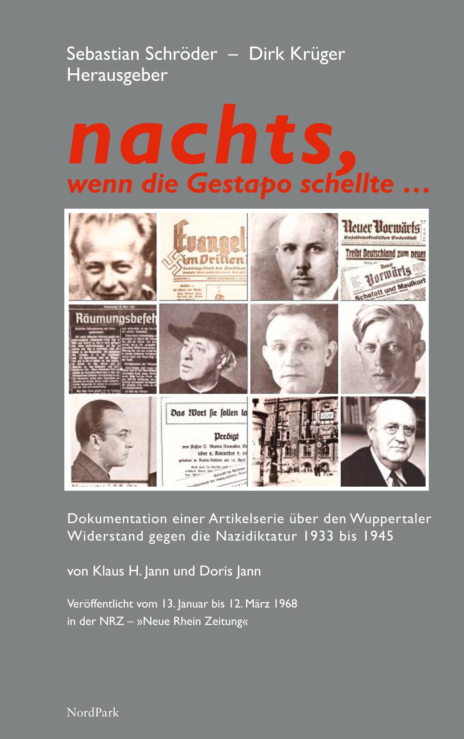 Vorderes Coverbild nachts, wenn die Gestapo schellte ...