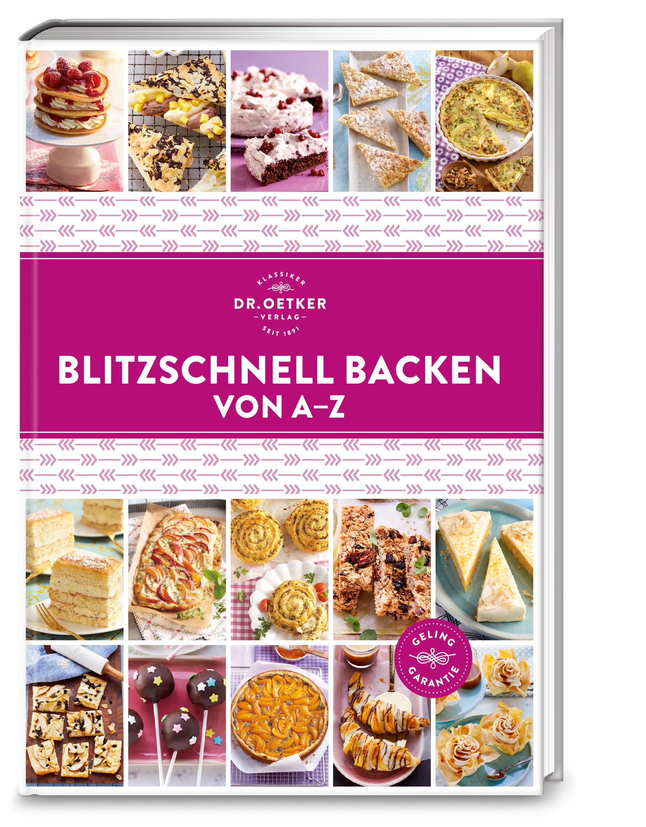 Vorderes Coverbild Blitzschnell Backen von A-Z