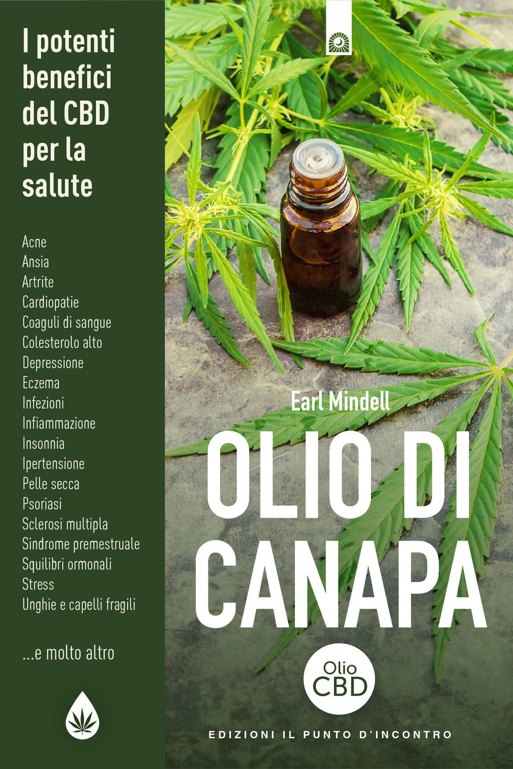 Vorderes Coverbild Olio di canapa. I potenti benefici del CBD per la salulte
