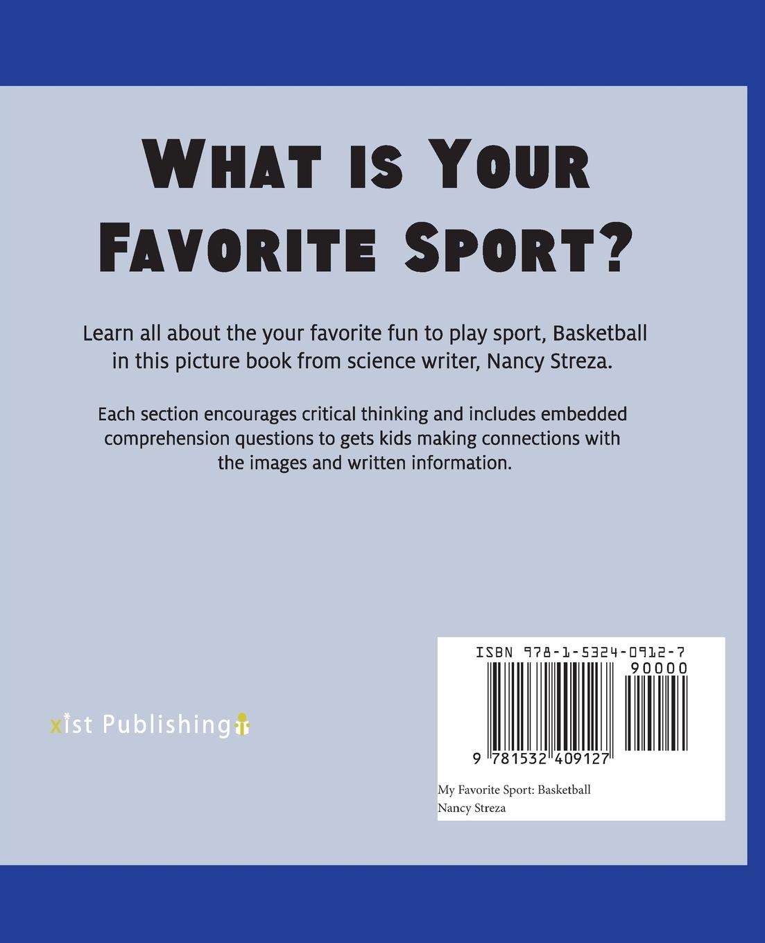 Rückseitencover My Favorite Sport